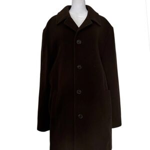 BACHRACH vintage wool cashmere blend women’s coat size L brown
